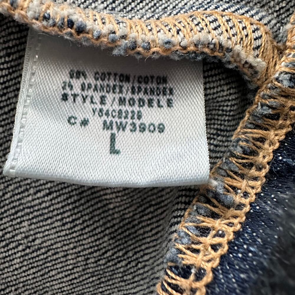 Vintage Y2K Guess Jeans Denim Vest With Faux Fur Trim Size Large - Picture 10 of 16